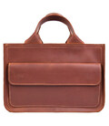 Сумка портфель шкіряна для документів ноутбука LIMARY lim-380RB коньячна картинка, зображення, фото