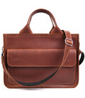 Сумка портфель шкіряна для документів ноутбука LIMARY lim-380RB коньячна картинка, зображення, фото