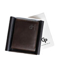 Чоловіче шкіряне портмоне на магніті коричневе Grande Pelle 508420 картинка, зображення, фото