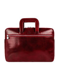 Шкіряна сумка-портфель для ноутбука - Brave New World - Червоний колір - Time Resistance 5229801 картинка, зображення, фото