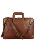 Шкіряна сумка-портфель для ноутбука - Brave New World - коньячно-коричневий матовий колір - Time Resistance 5191601 фото, картин