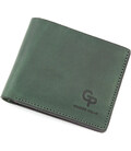 Портмоне чоловіче шкіряне Grande Pelle 505191 зелене картинка, зображення, фото