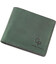 Портмоне чоловіче шкіряне Grande Pelle 505191 зелене картинка, зображення, фото
