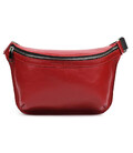 Шкіряна сумка напоясна Grande Pelle 743660 червона фото, картинка, изображение