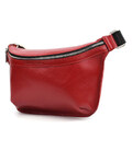 Шкіряна сумка напоясна Grande Pelle 743660 червона фото, картинка, изображение