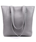 Жіноча сумка шоппер шкіра Алькор Limary lim-3440FJ сірий флотар фото, картинка, изображение