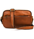 Сумка через плече шкіряна на два відділення GB-0745-3md TARWA коньячна Наппа картинка, зображення, фото