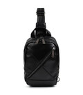 Рюкзак слінг шкіряний з кишенями TARWA GA-6020-3md чорна Наппа картинка, зображення, фото