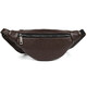 Шкіряна бананка на два відділення з передньою кишенею TARWA FC-8040-3md коричнева фото