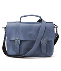 Чоловіча сумка-портфель на плече із ручкою TARWA RK-6008-3md синя фото, картинка, изображение