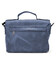 Чоловіча сумка-портфель на плече із ручкою TARWA RK-6008-3md синя фото, картинка, изображение