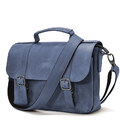 Чоловіча сумка-портфель на плече із ручкою TARWA RK-6008-3md синя фото, картинка, изображение