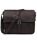 Чоловіча сумка через плече з коричневої крейзі TARWA RC-1046-4lx фото, картинка, изображение