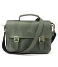 Чоловіча сумка-портфель на плече із ручкою TARWA RE-6008-3md зелена фото, картинка, изображение