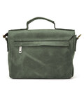 Чоловіча сумка-портфель на плече із ручкою TARWA RE-6008-3md зелена фото, картинка, изображение