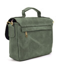 Чоловіча сумка-портфель на плече із ручкою TARWA RE-6008-3md зелена фото, картинка, изображение