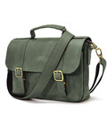 Чоловіча сумка-портфель на плече із ручкою TARWA RE-6008-3md зелена фото, картинка, изображение