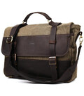 Чоловічий портфель з канвасу та шкіри наппа TARWA RCH-3920-3md фото, картинка, изображение