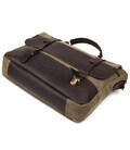 Чоловічий портфель з канвасу та шкіри наппа TARWA RCH-3920-3md фото, картинка, изображение