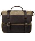 Чоловічий портфель з канвасу та шкіри наппа TARWA RCH-3920-3md фото, картинка, изображение