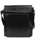 Чоловіча сумка шкіряна через плече ZA-30272-3md TARWA чорна фото, картинка, изображение