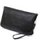 Барсетка чоловіча клатч 705710, чорна фактурна шкіра Grande Pelle картинка, зображення, фото