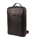 Шкіряний рюкзак для ноутбука 15 дюймів GC-1240-4lx в коричневому кольорі. картинка, зображення, фото