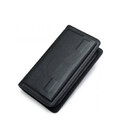 Чоловічий клатч шкіряний bx9069A-2 у чорному кольорі на два відділення фото, картинка, изображение