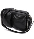 Сумка чоловіча через плече чорна шкіра наппа GA-3941-4lx TARWA фото, картинка, изображение
