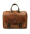 Шкіряний портфель для ноутбука - Lanark - коньячний Time Resistance 5242101 фото, картинка, изображение