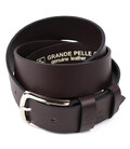 Шкіряний ремінь GP Grande Pelle 413012300 коричневий 40мм фото, картинка, изображение