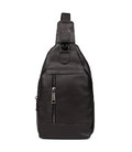 Чоловічий рюкзак слінг шкіряний коричневий TARWA GC-0116-3md картинка, зображення, фото