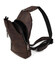 Чоловічий рюкзак слінг шкіряний коричневий TARWA RC-0116-3md картинка, зображення, фото
