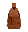Чоловічий рюкзак слінг шкіряний коньяк TARWA GB-0116-3md картинка, зображення, фото