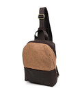 Слінг через плече, нагрудна сумка зі шкіри та канвасу TARWA RCc-1905-3md фото, картинка, изображение