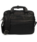 Велика сумка для ноутбука 17 дюймів Hill Burry HB4075A чорна фото, картинка, изображение