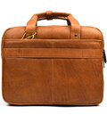 Велика сумка для ноутбука 17 дюймів Hill Burry HB4075B коньячна фото, картинка, изображение