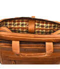 Велика сумка для ноутбука 17 дюймів Hill Burry HB4075B коньячна фото, картинка, изображение