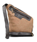 Чоловіча сумка-слінг через плече мікс канвасу та шкіри TARWA GCC-6402-3md фото, картинка, изображение