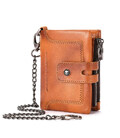Чоловічий гаманець розкладний коньячний з ланцюжком TW230B Bull фото, картинка, изображение