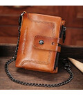 Чоловічий гаманець розкладний коньячний з ланцюжком TW230B Bull фото, картинка, изображение