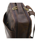 Шкіряний чоловічий коричневий рюкзак RC-7281-3md з передньою кишенею на блискавці фото, картинка, изображение