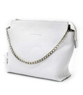 Сумка жіноча через плече із стильним ремінцем 746702 Grande Pelle білий флотар фото, картинка, изображение