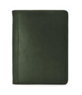 Шкіряна папка для ділових документів А4+, органайзер TARWA RE-1294-4lx зелена фото, картинка, изображение