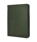 Шкіряна папка для ділових документів А4+, органайзер TARWA RE-1294-4lx зелена фото, картинка, изображение
