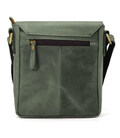 Невелика чоловіча сумка через плече шкіряна Limary lim-354RE зелена фото, картинка, изображение
