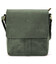 Невелика чоловіча сумка через плече шкіряна Limary lim-354RE зелена фото, картинка, изображение