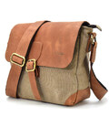 Сумка-меседжер через плече чоловіча, парусину та шкіра RBs-1309-4lx TARWA фото, картинка, изображение