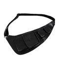 Сумка нагрудна, слінг, рюкзак на одне плече - The Monk - чорна Time Resistance 5232701 фото, картинка, изображение