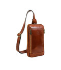 Сумка нагрудна, слінг, рюкзак на одне плече - Kim - коньячна Time Resistance 5230901 картинка, зображення, фото